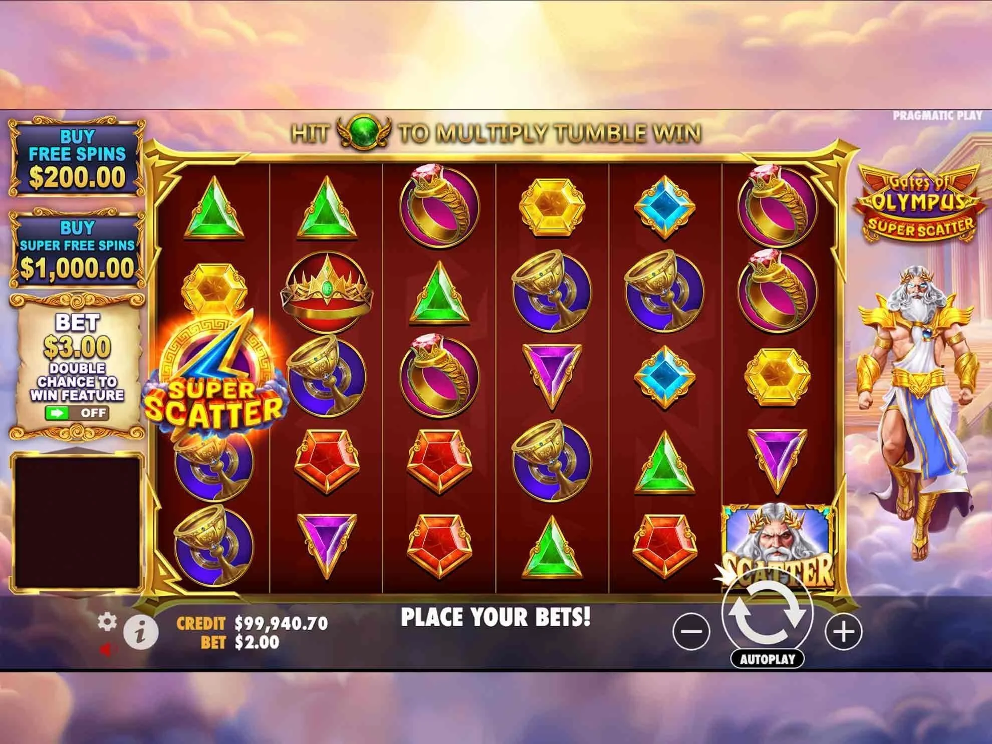 Gates of Olympus Screenshot 3